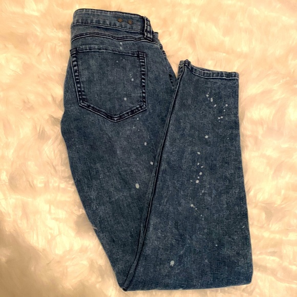 CAbi Denim - CABI Constellation Paint Splatter Stretch Skinny Jeans - Size 2